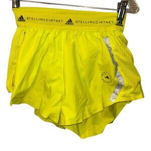 Stella McCartney Adidas neon yellow workout jog run  shorts XS